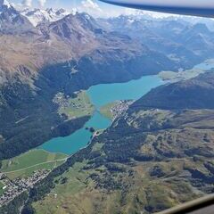 Flugwegposition um 13:39:45: Aufgenommen in der Nähe von Maloja, Schweiz in 3450 Meter